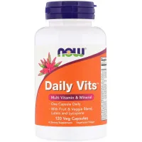 Мультивітамін Now Foods Мультивітаміни, Daily Vits, Multi Vitamin & Mineral, 120 кап (NOW-03776) - 1