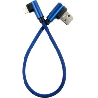 Дата кабель USB 2.0 AM to Lightning 0.25m blue Dengos (NTK-L-UG-SHRT-SET-BLUE) - 1