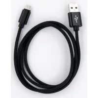 Дата кабель USB 2.0 AM to Micro 5P 1.0m black Dengos (NTK-M-MT-BLACK) - 1