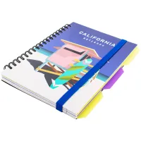 Блокнот Optima California B6 з розділювачами 100 аркушів, клітинка (O20358-17) - Зображення 2