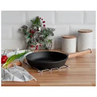 Сковорода Brizoll Optima чавунна з ручкою 220х40 мм (O2240-P) - 9