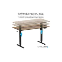 Комп'ютерний стіл OfficePro ODE1670DW Dark Wood/Black (ODE1670DW) - 8