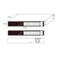 Комутатор мережевий Onv ONV-H1016PLS - 5