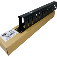Кабельний організатор Atcom 19" 1U гребінчатий, цільнометалевий (P0001) - 3