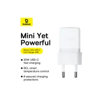 Зарядний пристрій Baseus Palm Fast Charger 1C 20W + Cable 1.0m Type-C 60W white (P10111602213-01) - 6