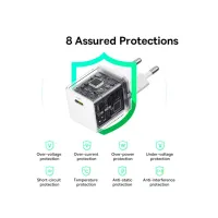 Зарядний пристрій Baseus Palm Fast Charger 1C 30W + Cable 1.0m Type-C 60W white (P10111605213-01) - 7