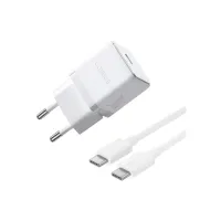 Зарядний пристрій Baseus Palm Fast Charger 1C 30W + Cable 1.0m Type-C 60W white (P10111605213-01) - 1