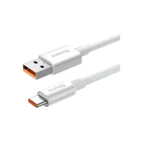 Дата кабель USB 2.0 AM to USB-C 1.0m Superior Fast Charging 100W moon white Baseus (P10320102214-01) - 3
