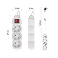 Мережевий подовжувач EMOS P1321 - 8