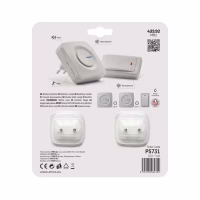 Дверний дзвінок EMOS бездротовий P5731 220В 2 приймачі (180м) (P5731) - Image 12