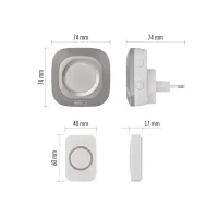 Дверний дзвінок EMOS бездротовий EMOS P5733S (P5733S) - 7