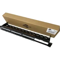 Патч-панель 19" 24хRJ-45 UTP 1U cat.6, в зборі з Keystone, Organizer Atcom (P6148) - 1
