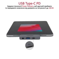 Концентратор Promate USB Hub 4 ports padhub-pro.grey (padhub-pro.grey) - 3