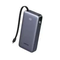 Батарея універсальна Ugreen 20000mAh 45W with Built-in Cable (PB536 55988B) - Зображення 1