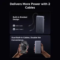 Батарея універсальна Ugreen 25000mAh 165W DualCable (PB552 55995B) - Зображення 7