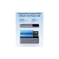 Батарея універсальна Ugreen 20000mAh 130W Nexode Smart Display with Built-in Cable (PB723 55365B) - Зображення 3