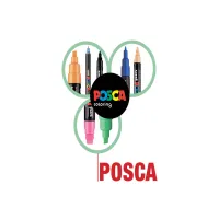 Художній маркер UNI Posca Black 0.9-1.3 мм (PC-3M.Black) - Зображення 2