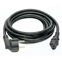 Кабель живлення Kingda С13 - CEE 7/7, переріз проводів 3x1.0, 3м (PC6065-3m) - 1