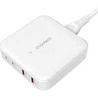 Зарядний пристрій Choetech GaN 2 USB-A / 2 USB-C 100W QC3.0/PD/PPS (PD8008-EU-WH) - 2