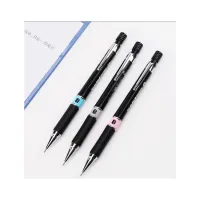 Олівець механічний Baoke НВ 0,5 мм, з грипом, з ластиком, чорний (PENCIL-BAO-ZD111) - Зображення 3