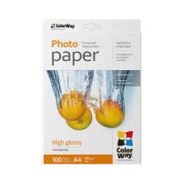 Фотопапір ColorWay A4 200г glossy 100л картон-пак (PG200100A4) - 1