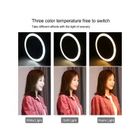 Набір блогера Puluz Ring USB LED lamp 10.2"+ table mount 140cm (PKT3039) - Зображення 4