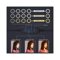 Набір блогера Puluz Ring USB LED lamp 10.2"+ table mount 140cm (PKT3039) - Зображення 5