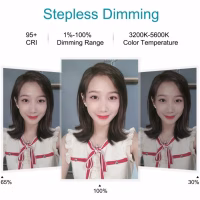 Набір блогера Puluz Ring USB LED lamp PKT3061B 11.8" + tripod 1.65 м (PKT3061B) - Image 3