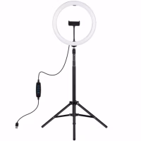 Набір блогера Puluz Ring USB LED lamp PKT3061B 11.8" + tripod 1.65 м (PKT3061B) - Image 1