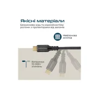 Дата кабель USB-C to USB-C 2.0m Promate (powerbolt240-2m.black) - Изображение 6
