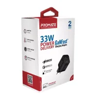 Зарядний пристрій Promate 33W USB-C + USB-A (powerport-33.black) - 2