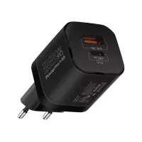 Зарядний пристрій Promate 33W USB-C + USB-A (powerport-33.black) - 1