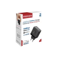 Зарядний пристрій Promate powerport-45 2xUSB-C PD + USB-A QC 45W Black (powerport-45.black) - 6