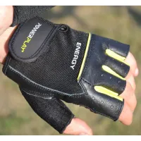 Рукавички для фітнесу PowerPlay 9058 Energy чорно-жовті M (PP_9058_M_Energy) - 8