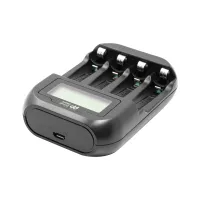 Зарядний пристрій для акумуляторів PowerPlant PP-UN4 (AA, AAA / input microUSB DC 5V/2A) (PP-UN4) - 4