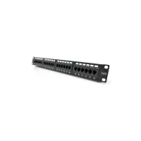 Патч-панель 19" 24хRJ-45 UTP 1U cat.6 PiPo (PP246191U) - 1