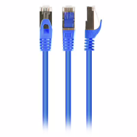 Патч-корд 1м S/FTP Cat 6A CU LSZH blue Cablexpert (PP6A-LSZHCU-B-1M) - Image 1