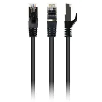 Патч-корд 2м S/FTP Cat 6A CU LSZH black Cablexpert (PP6A-LSZHCU-BK-2M) - 1