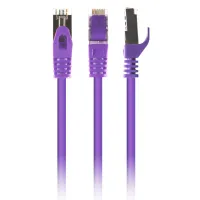 Патч-корд 0.5м S/FTP Cat 6A CU LSZH violet Cablexpert (PP6A-LSZHCU-V-0.5M) - 1