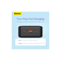 Батарея універсальна Baseus Airpow 30000mAh 20W PD/3.0, QC/3.0, black (PPQD090101) - 3