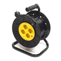 Сетевой удлинитель PowerPlant на катушке 15 м, 4 розетки (JY-2002/15) (PPRA10M150S4) - Изображение 1