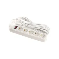 Мережевий фільтр живлення PowerPlant 7 м, 5 розеток, 3x1.5мм2, евростандарт (JY-1056/7) (PPSA10M70S5B) - 1