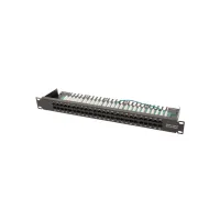 Патч-панель 19" телефонна 1U, 50xRJ-45, Cat.3, DUAL type Voltronic (PPU50-1U) - 1