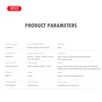 Батарея універсальна XO 30000mAh, PD/20W, QC/22.5W, with light, black (PR240_Black) - 3