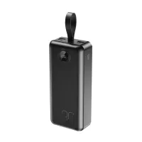 Батарея універсальна XO 30000mAh, PD/20W, QC/22.5W, with light, black (PR240_Black) - 1