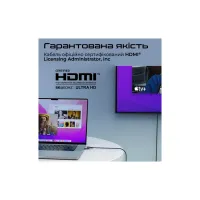 Кабель мультимедійний HDMI M to HDMI M 5.0m V2.1 grey Promate (primelink8k-500.grey) - 6