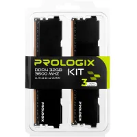 Модуль пам'яті для комп'ютера DDR4 32GB (2x16GB) 3600 MHz Black Prologix (PRO32GB3600B4K) - 6