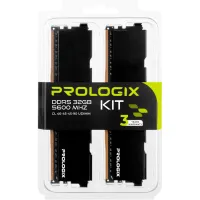 Модуль пам'яті для комп'ютера DDR5 32GB (2x16GB) 5600 MHz Black Prologix (PRO32GB5600B5K) - 6