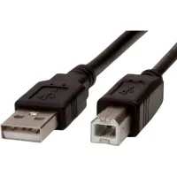 Кабель для принтера USB 2.0 AM/BM 1.5m black ProfCable (ProfCable12-150) - 1