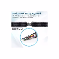 Кабель мультимедійний HDMI M to HDMI M 3.0m V2.0 90° corner Promate (prolink4k1-300.black) - Image 5